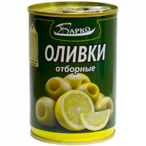 Оливки фарш. лимоном "БАРКО" ж/б 280 гр/12