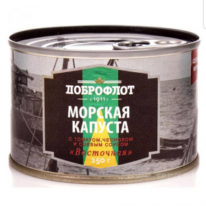 Морская капуста "Восточная"с томат.и чесн. (Доброфлот) 250г/48